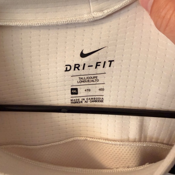 Mens NIke Pro Tech Pullover Hoodie - 4XLT - White - Picture 2 of 3